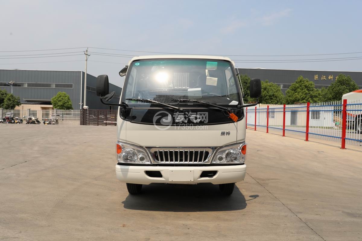 江淮康鈴H1藍(lán)牌壓縮垃圾車正前方圖
