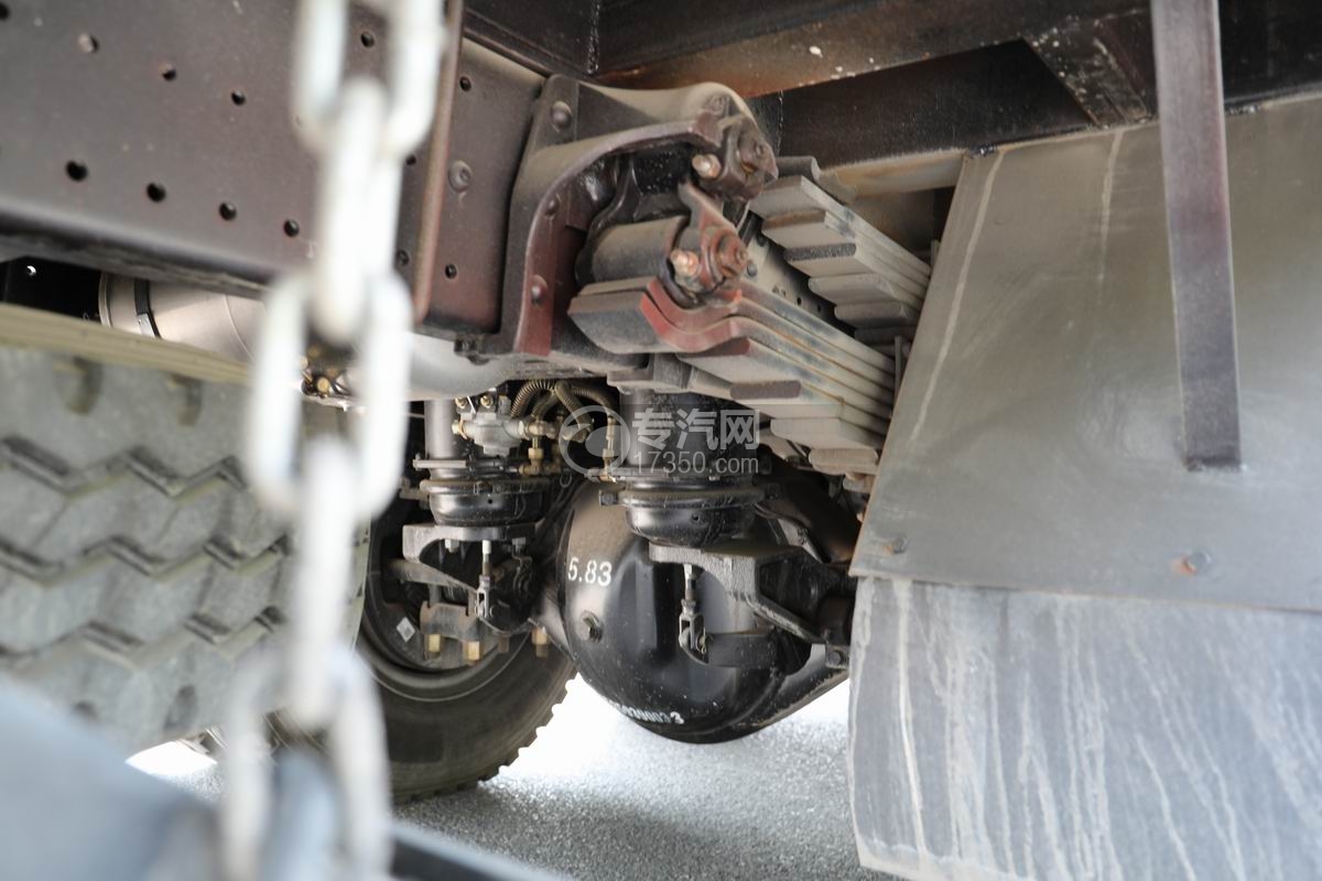 陜汽軒德X9提升橋平板車(25噸)彈簧橋