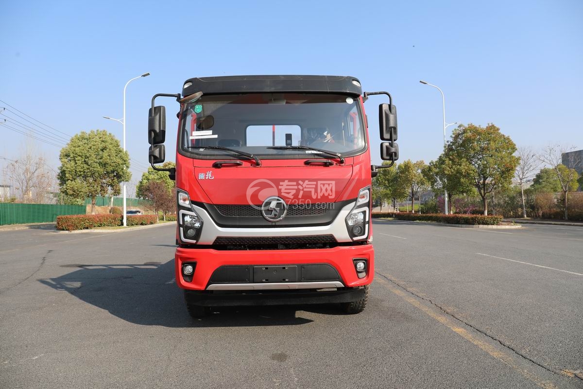 陜汽德龍G500平板運輸車正前面圖
