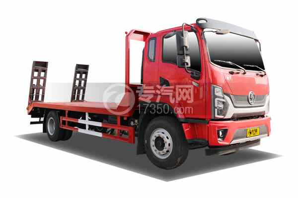陜汽德龍G500平板運輸車右前45度圖