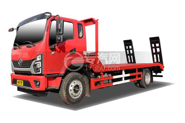 陜汽德龍G500平板運輸車左前45度圖