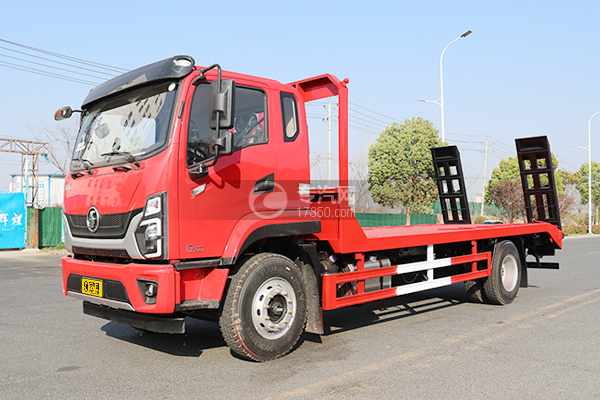 陜汽德龍G500平板運輸車左前45度圖