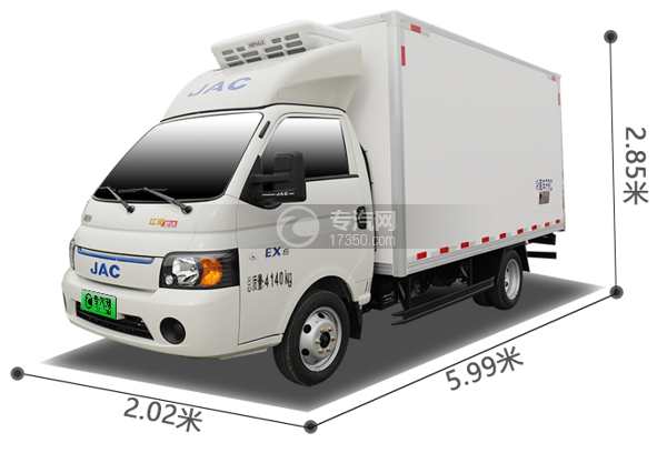 江淮凱達(dá)EX6冷藏車外形尺寸