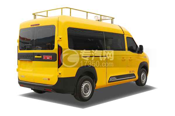 中國重汽先鋒官V指揮救險車側后方圖