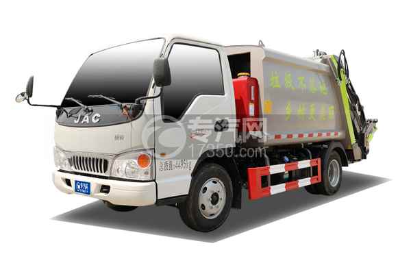 江淮康鈴H1壓縮垃圾車左前45度圖