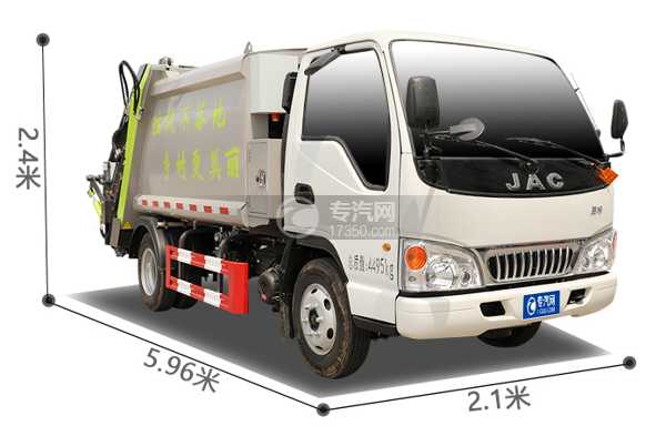 江淮康鈴H1壓縮垃圾車外形尺寸