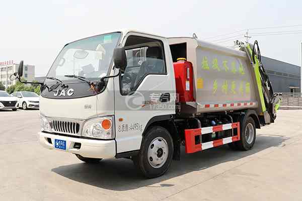 江淮康鈴H1壓縮垃圾車左前45度圖