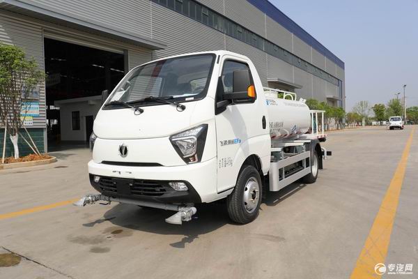 纯电动2方洒水车——飞碟缔途EF3纯电动绿化喷洒车多少钱？