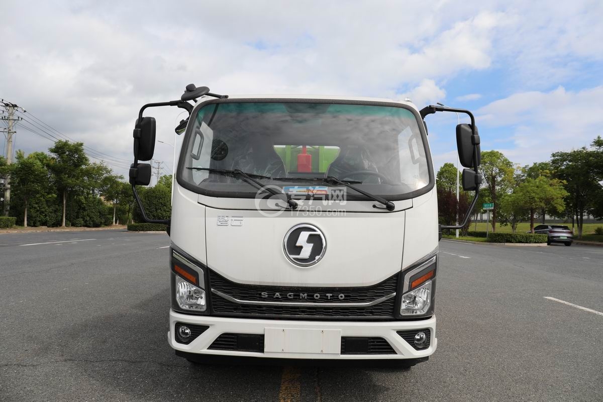 陜汽智云純電動勾臂垃圾車前臉