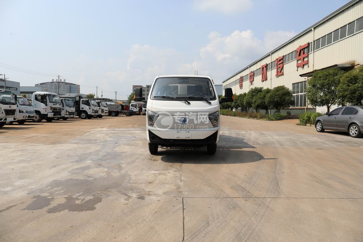 飛碟締途EF3純電動壓縮垃圾車正前方圖