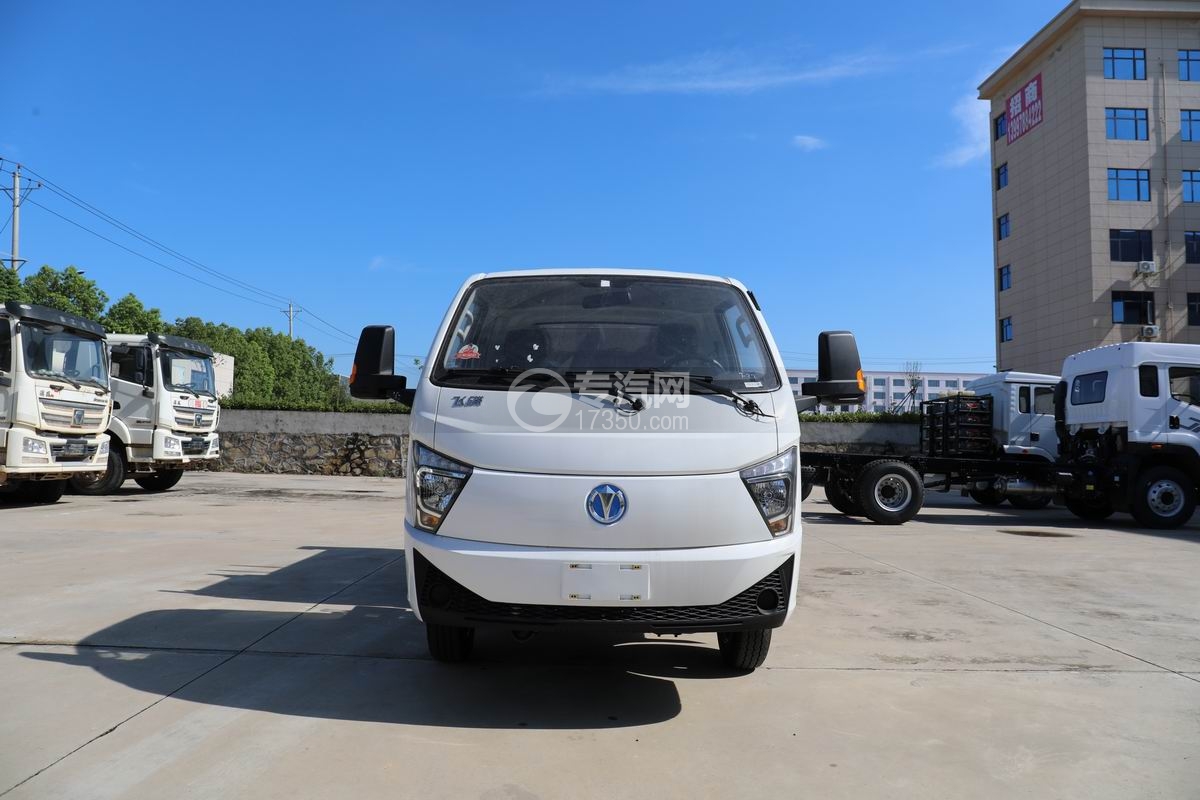 飛碟純電動餐廚垃圾車正前方圖