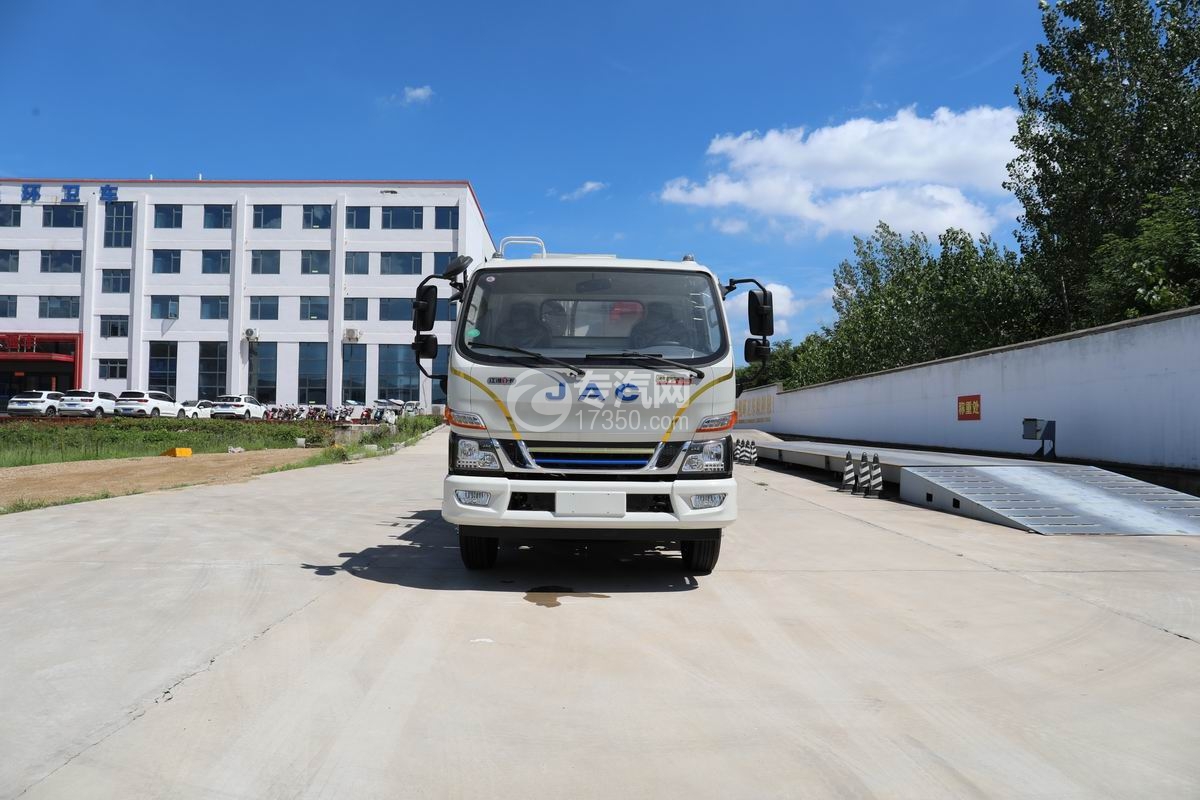 江淮駿鈴HV6插電式混動餐廚垃圾車正前方圖