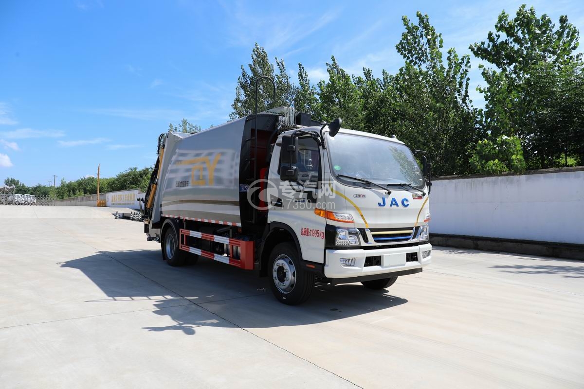 江淮駿鈴HV6壓縮垃圾車右前45度圖