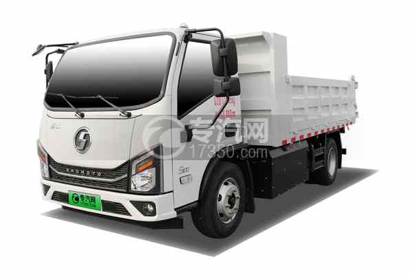 陜汽智云S100純電動自卸垃圾車左前45度圖