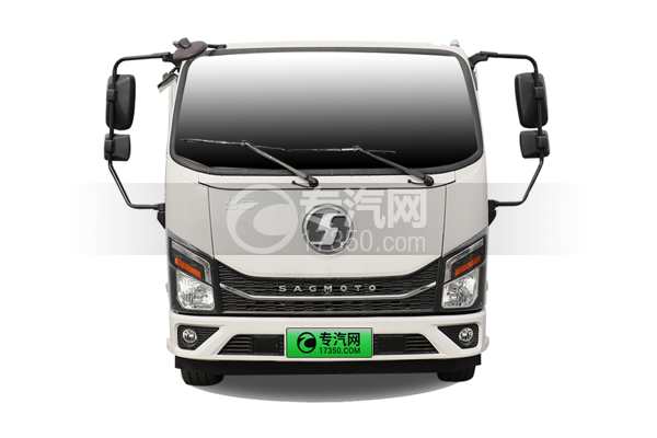 陜汽智云S100純電動自卸垃圾車正面圖
