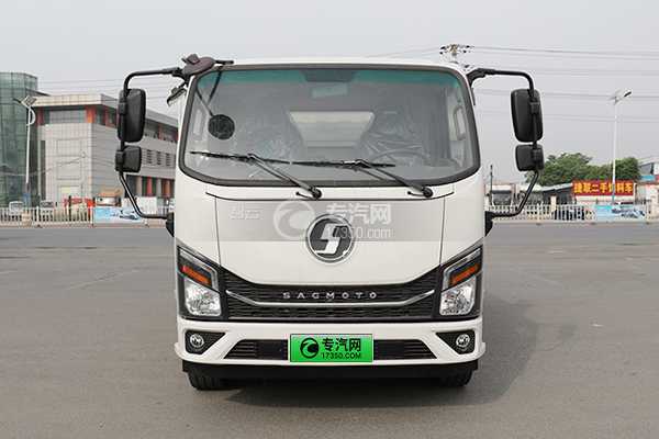 陜汽智云S100純電動自卸垃圾車正面圖
