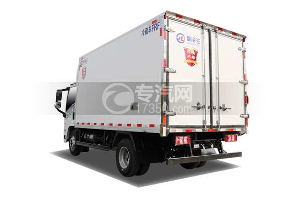 陜汽智云S300（140.41度電）純電動冷藏車側(cè)后方圖