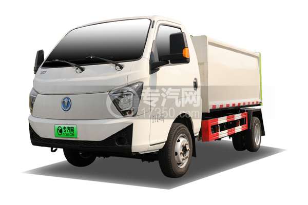 飛碟純電動桶裝運輸垃圾車左前45度圖