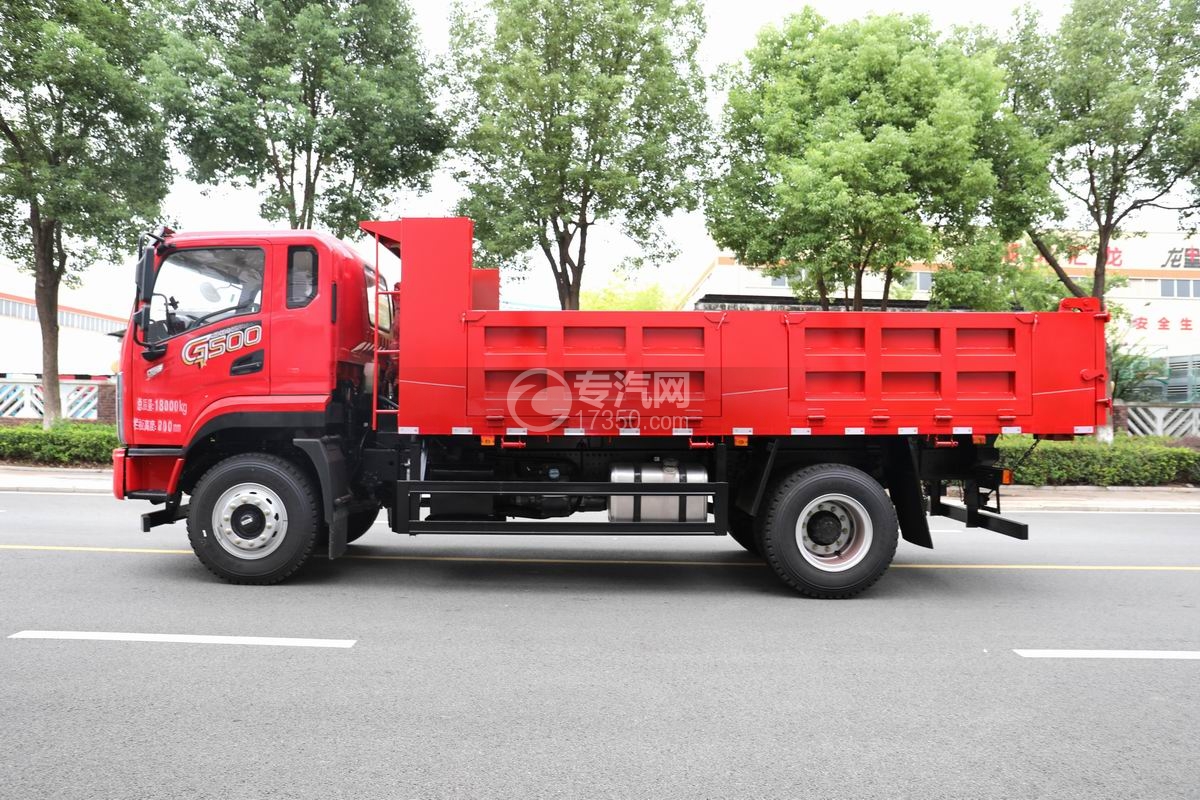 陜汽德龍G500自卸車側(cè)面圖