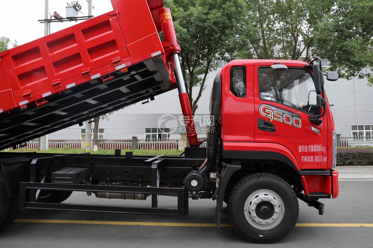 陜汽德龍G500自卸車舉升液壓油缸