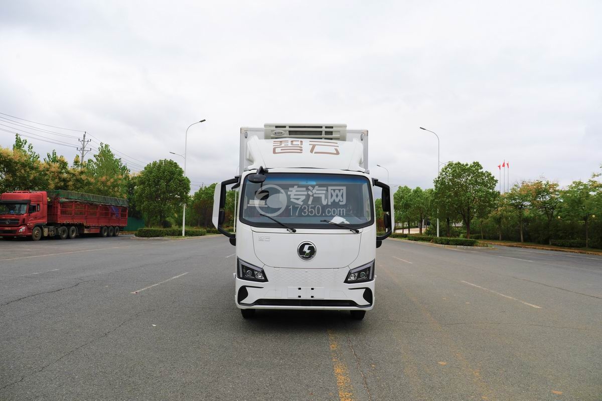陜汽智云S300純電動冷藏車（140度電）正面圖