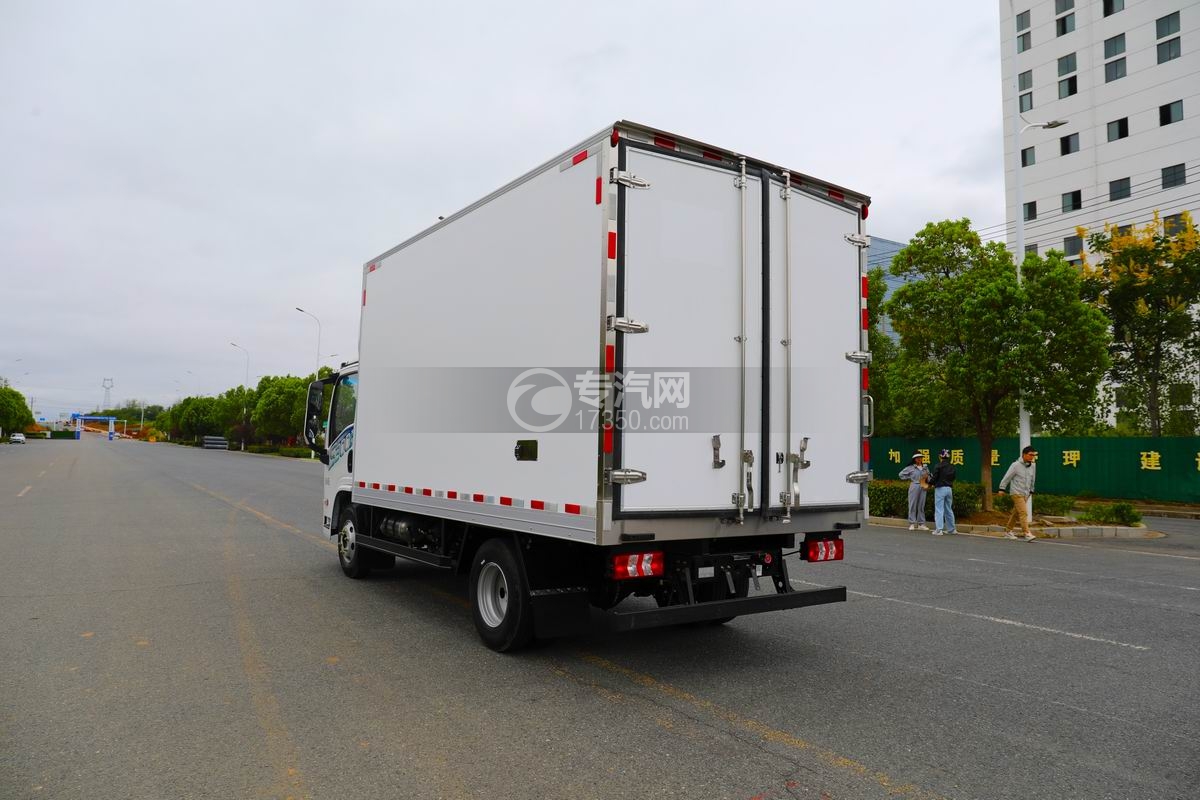 陜汽智云S300純電動冷藏車（140度電）側后方圖