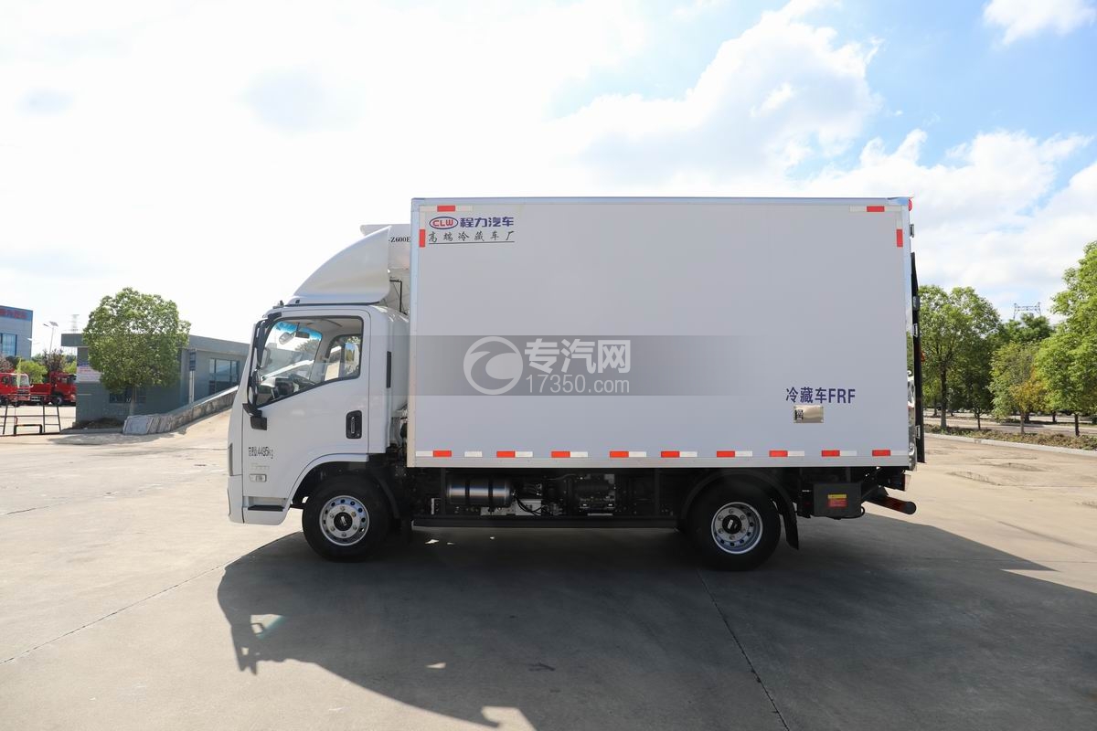陜汽智云S300純電動冷藏車（100度電）側面圖