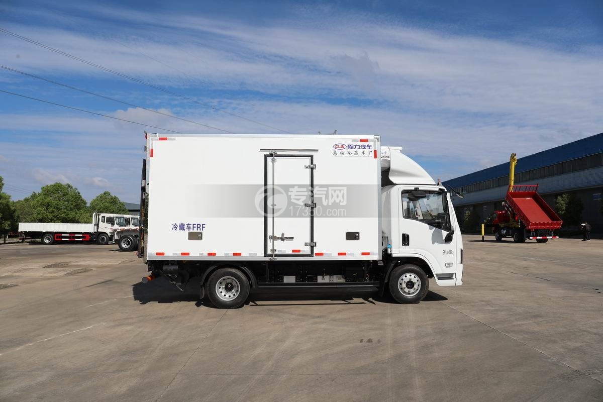 陜汽智云S300純電動冷藏車（100度電）側面圖