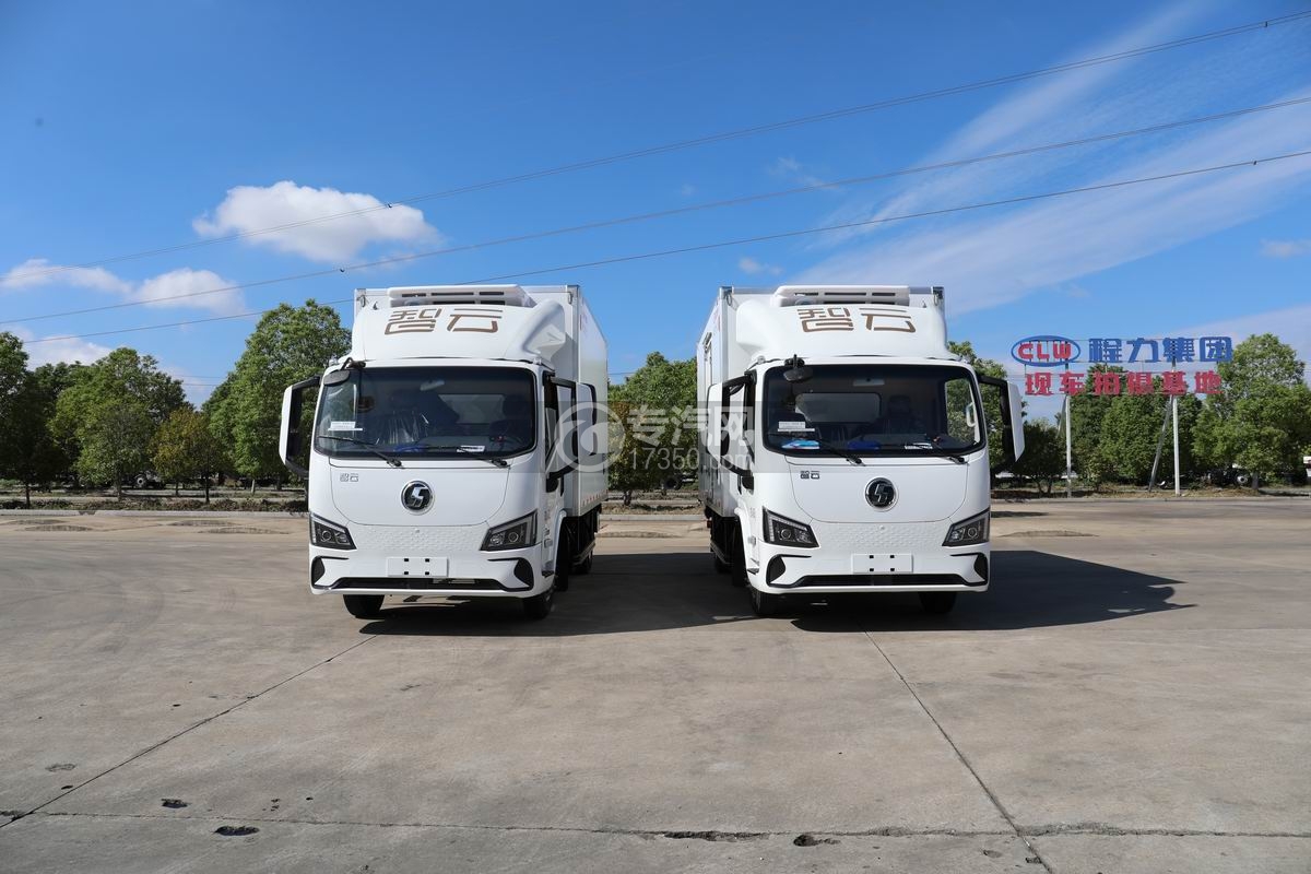 陜汽智云S300純電動冷藏車（100度電）正面圖