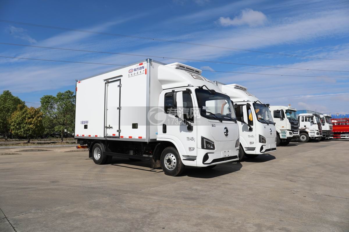 陜汽智云S300純電動冷藏車（100度電）左前45度圖