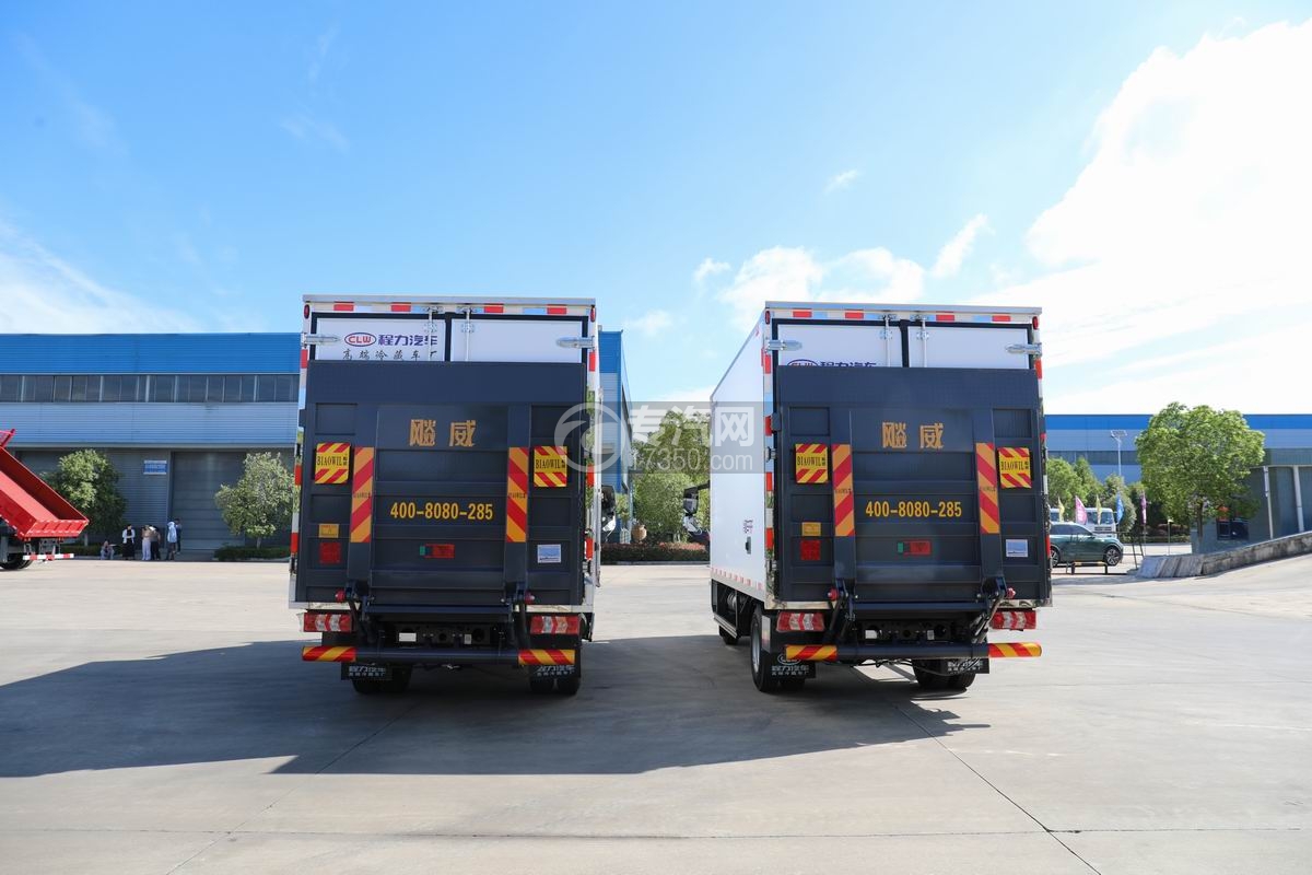 陜汽智云S300純電動冷藏車（100度電）后開門