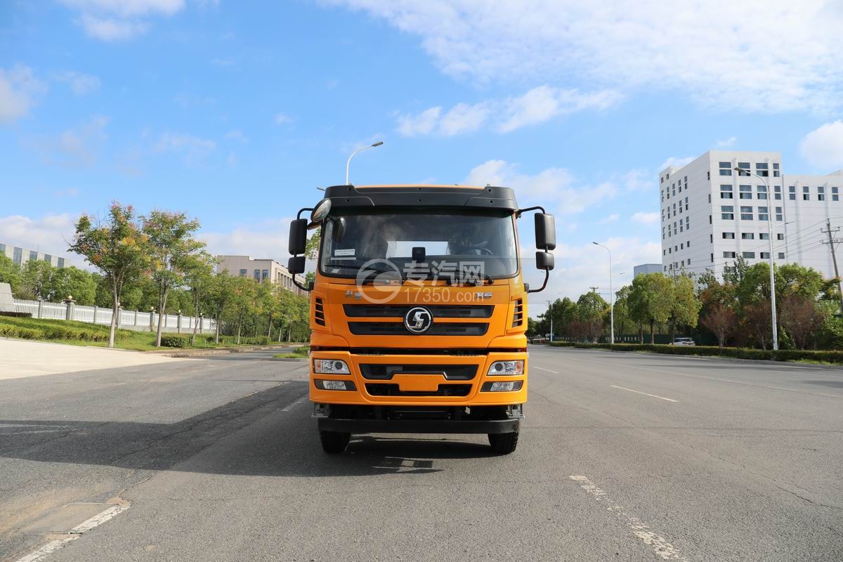 陕汽轩德X9平板型清障车（小三轴）正前方图