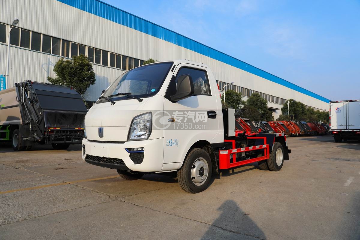 吉利V5E純電動(dòng)勾臂垃圾車