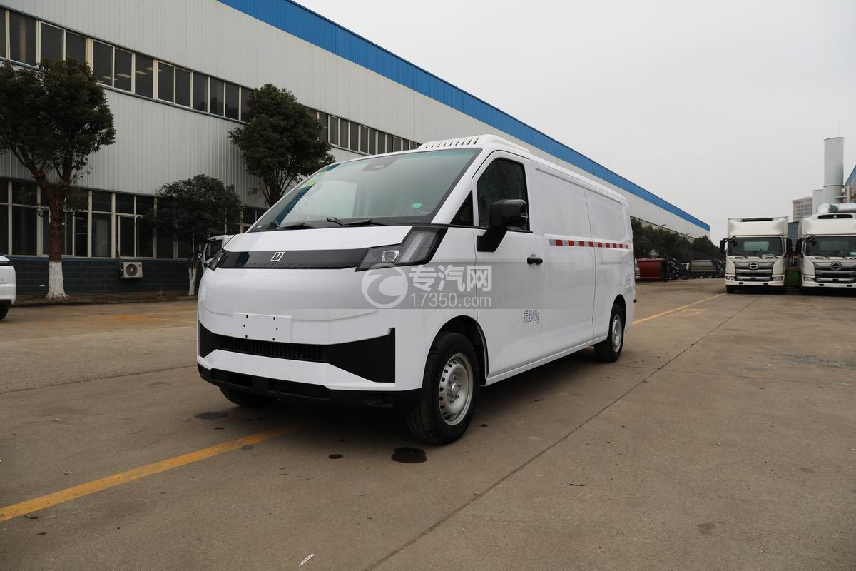 吉利V8E純電動面包式冷藏車