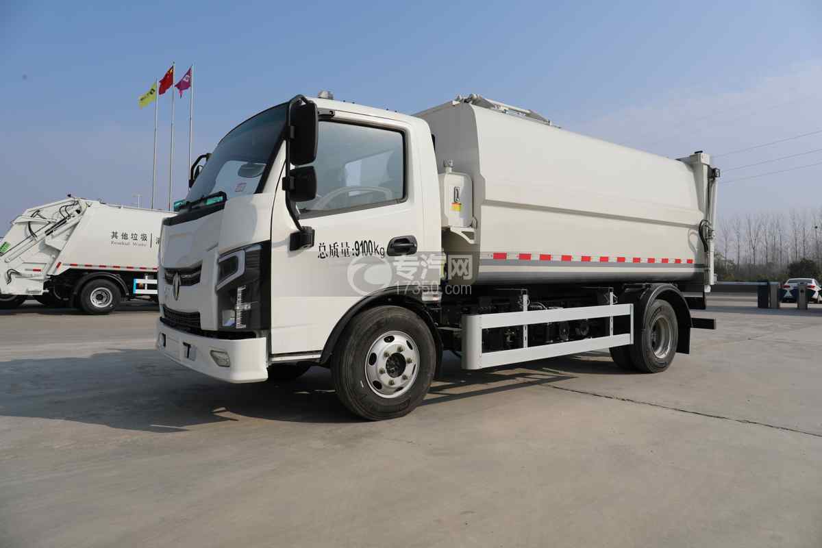 飛碟奧馳純電綠牌壓縮垃圾車