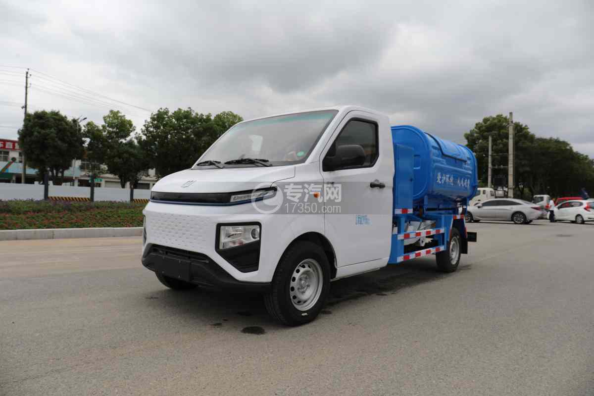 吉利F1E纯电动勾臂垃圾车