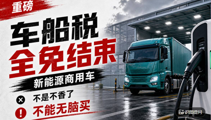 车船税全免结束 是新能源卡车"成人礼"?