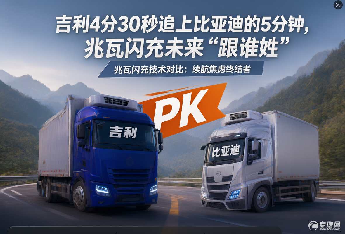 吉利4分30秒追上比亚迪的5分钟，兆瓦闪充未来“跟谁姓”