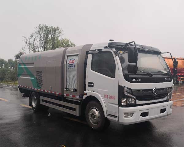 东风4方纯电动护栏清洗车