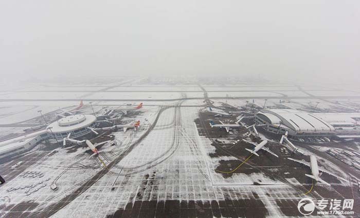 北京机场大雪