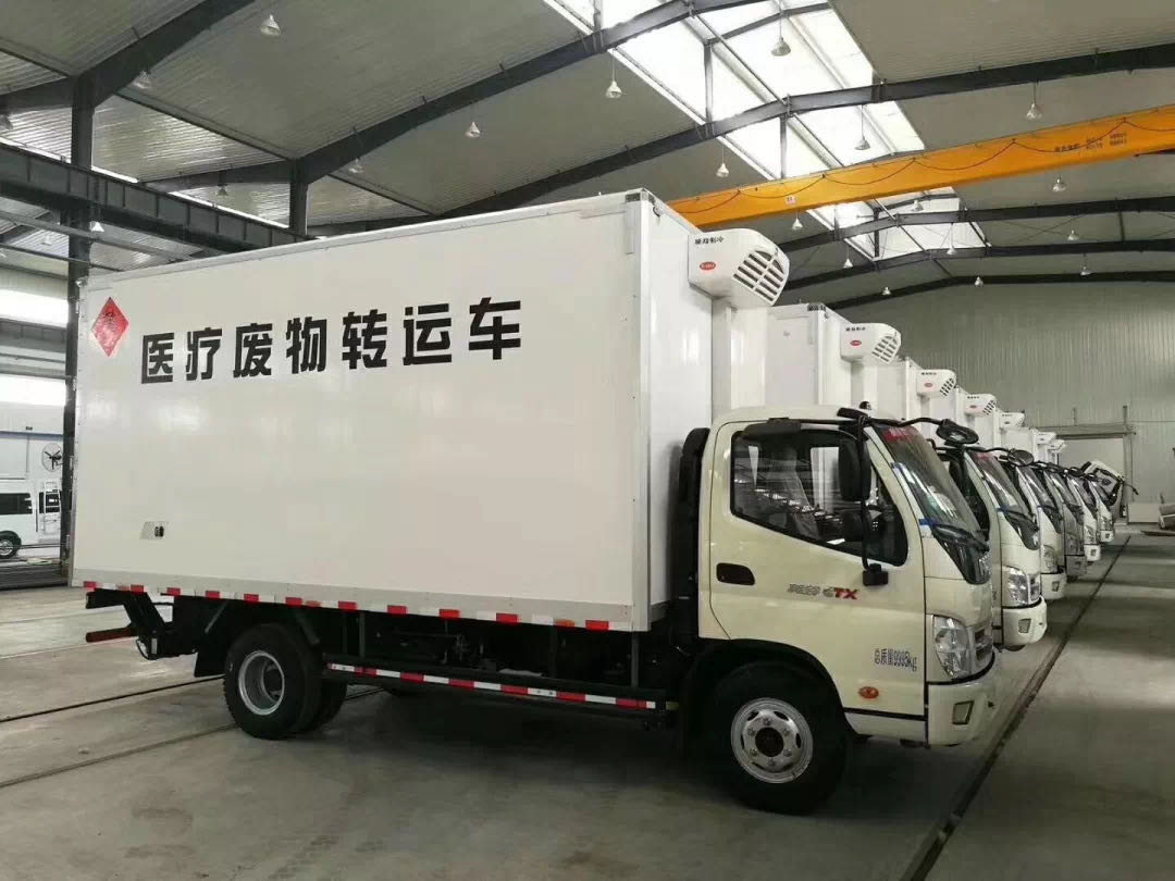 奥铃医疗废物转运车坚守疫情最后一道防线