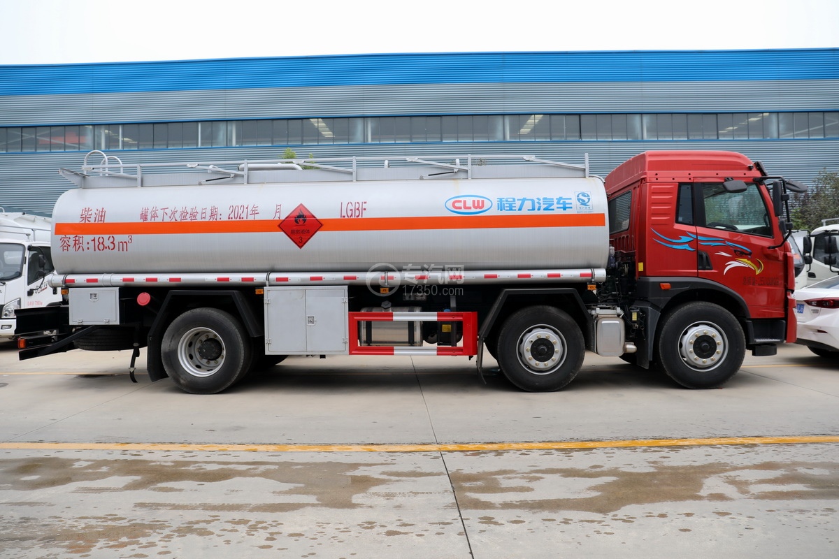 解放j6l单桥国五14.7方加油车(红色)图片_油罐车图片_专汽网