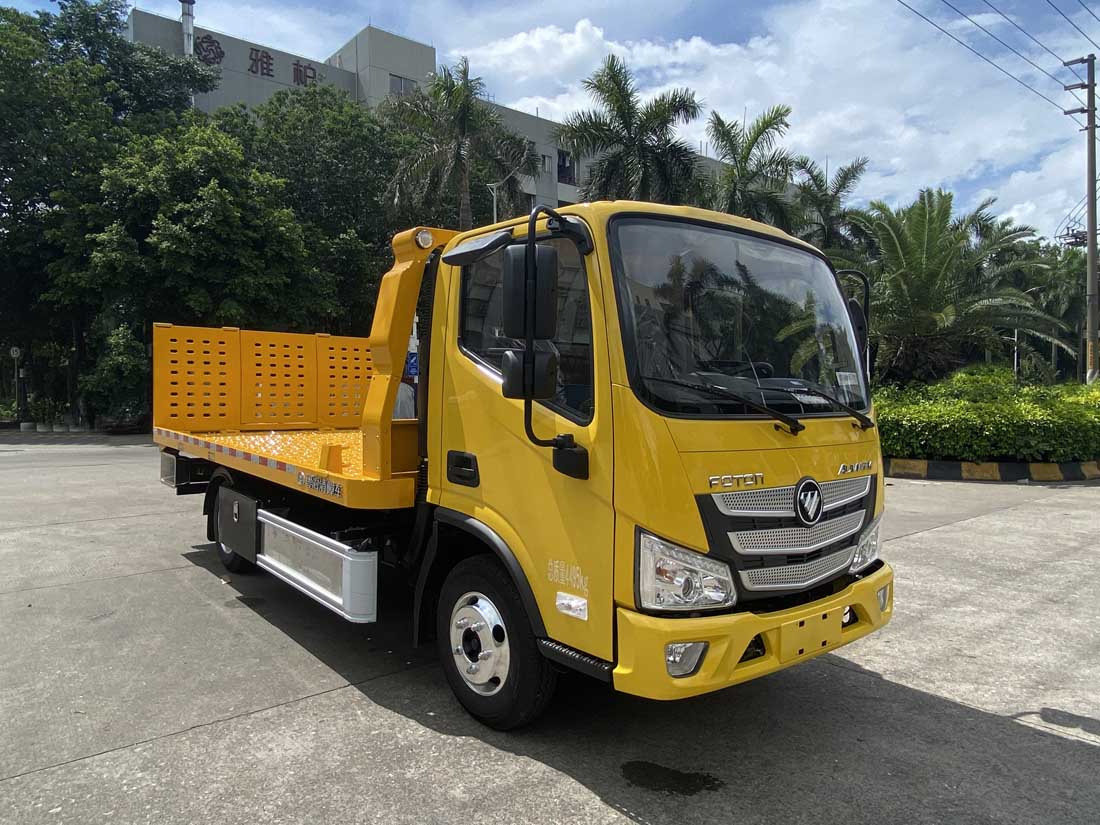 粤海牌福田欧马可国六蓝牌一拖二清障车