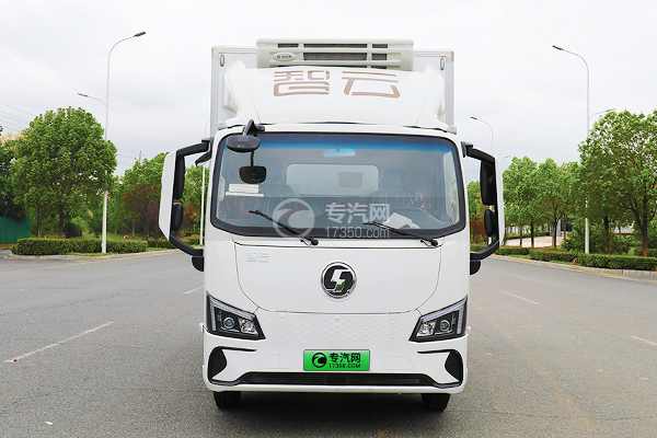 陕汽智云S300纯电动(140度电)冷藏车正前方图