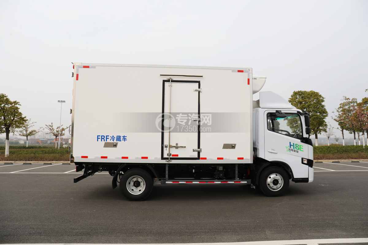 吉利远程H8E纯电动冷藏车(120度电)侧面图