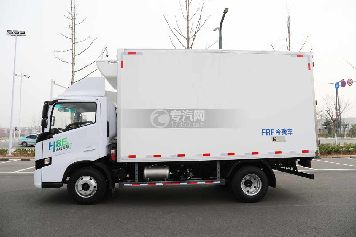 吉利远程H8E纯电动冷藏车(120度电)侧面图