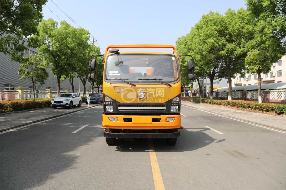 陕汽德龍G1平板型清障车（ 14吨）正面图