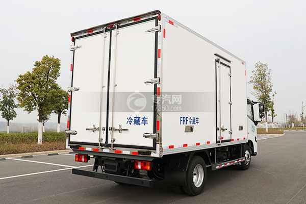吉利远程H8E纯电动冷藏车(120度电)侧后方图