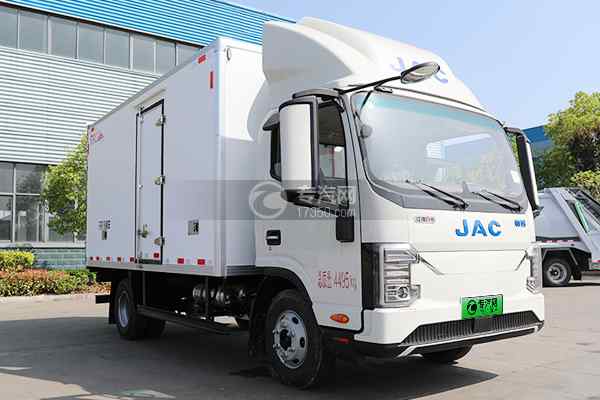 江淮帅铃ES6纯电动冷藏车（100.46 kwh)右前45度图