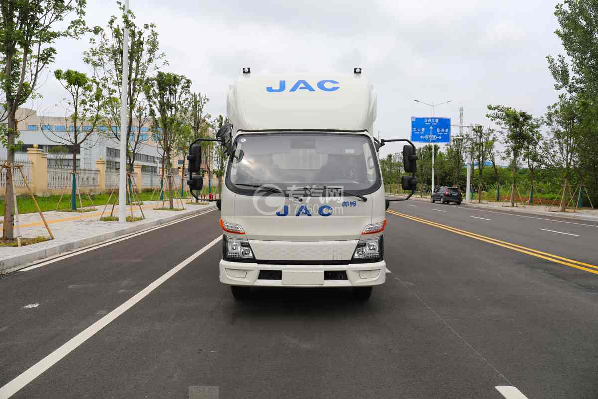 江淮帅铃EV5纯电动车厢可卸式汽车（100.46kwh）正面图